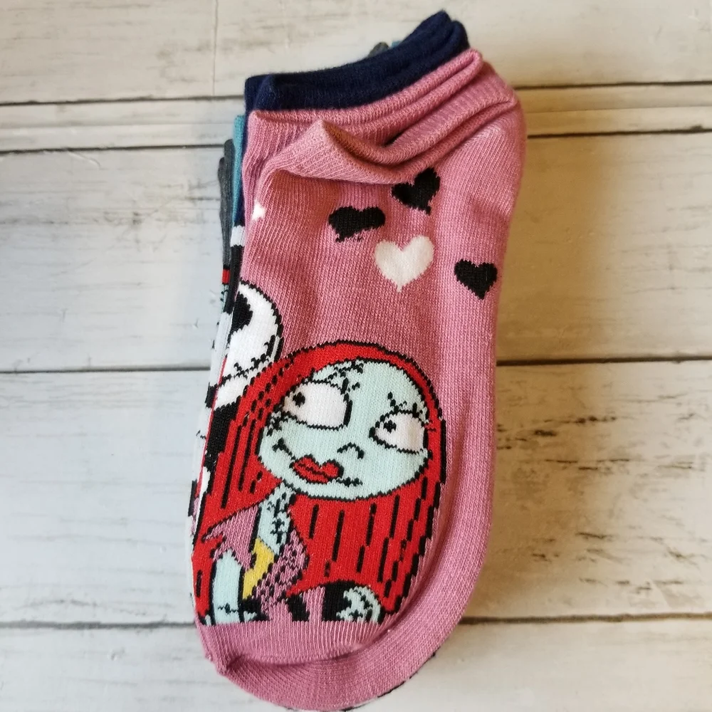 Disney The Nightmare Before Christmas 25years Bundle (6)pair No Show Socks NWT